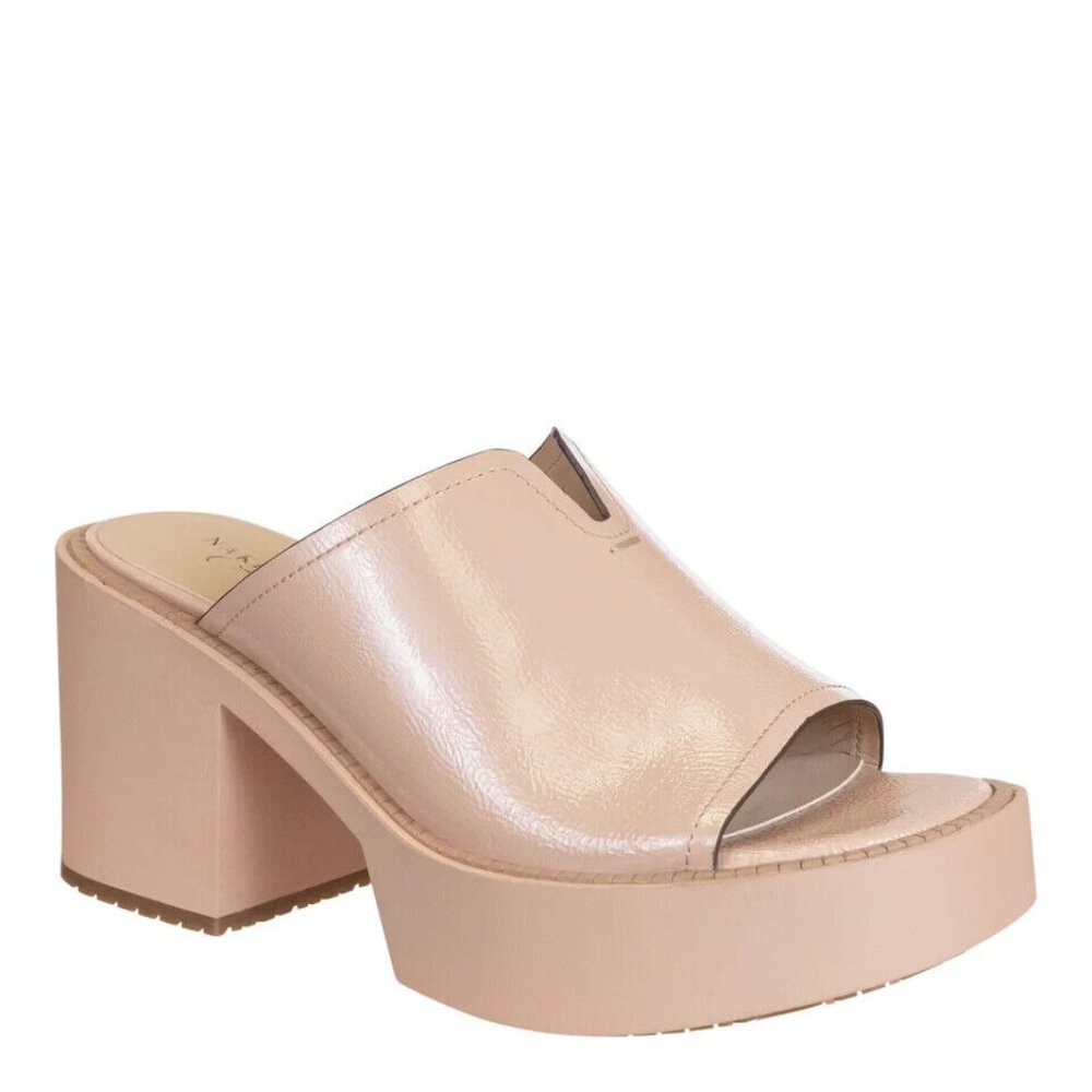 Naked Feet Blush Platform Mules